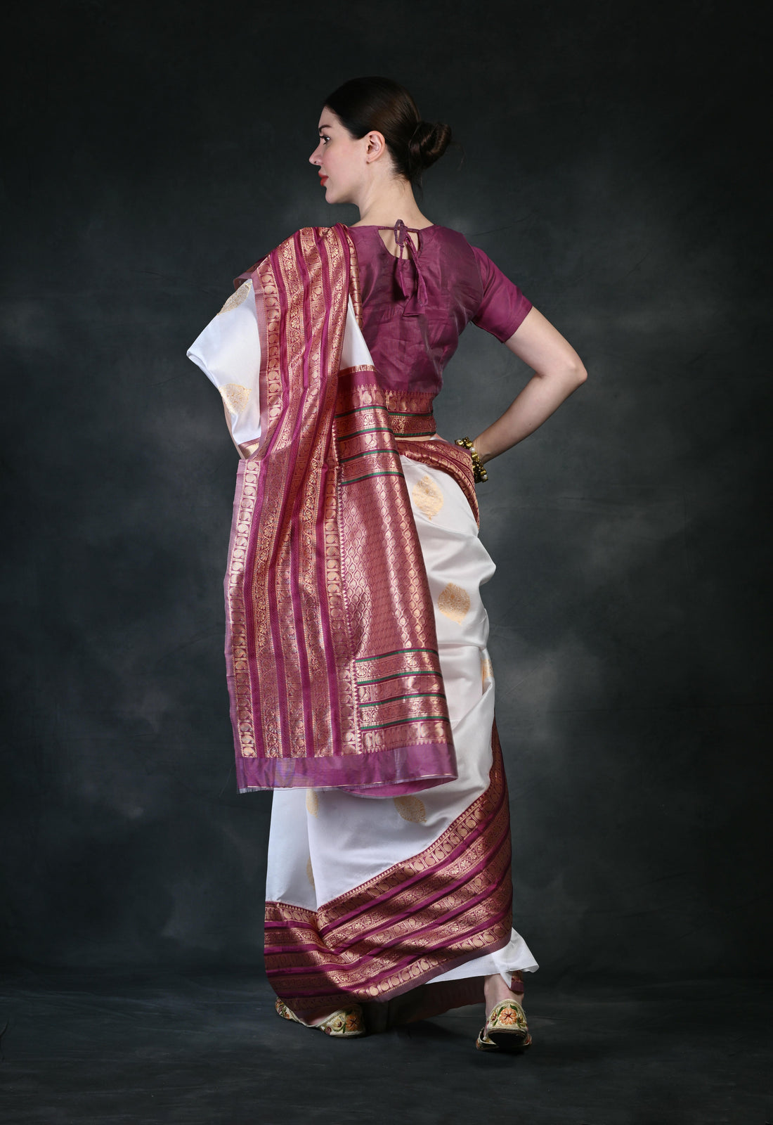 Party wear Banarasi Silk woven Saree