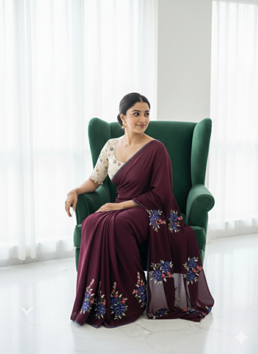 Subhkanya Primium Kota Doriya With Knot ANCOR work And Gpo Lace Border S-0014