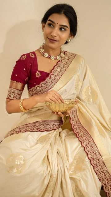 Pure Traditional Art Weave Silk Saree SD-1024