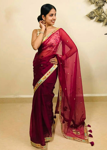 RANGOLI SILK EMBROIDERY SAREE S2332