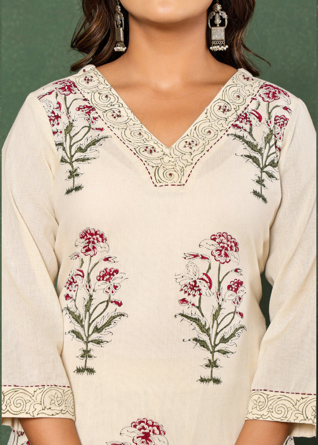 Botanical Bliss: Flower Plant Printed Co-ord Set D6251