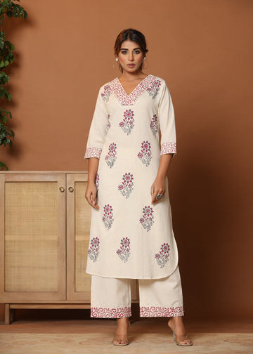 Flora Fancy: Uniquely Printed Co-ord Set for Everyday Chic D6252