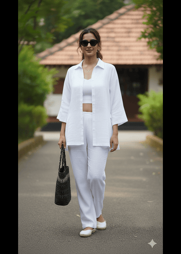 Classic Jam Cotton Shirt & Trousers Set D6288