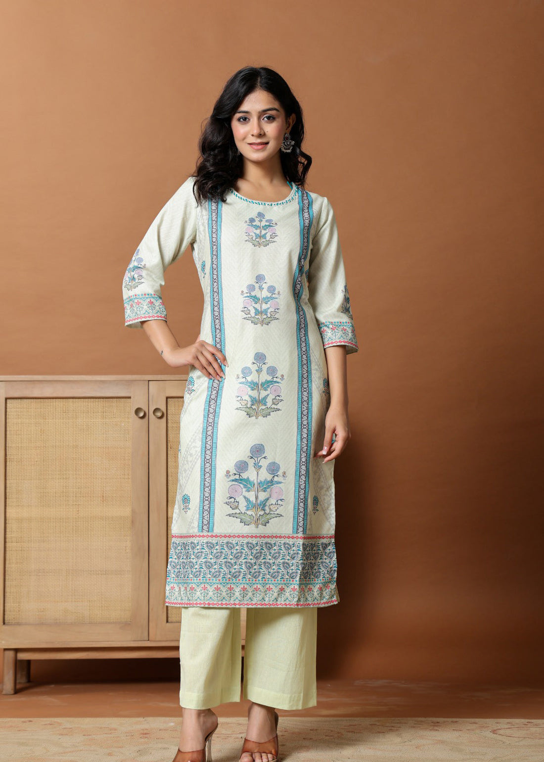 Modern Ethnic Pure Cotton Suit set With Dupatta D6245