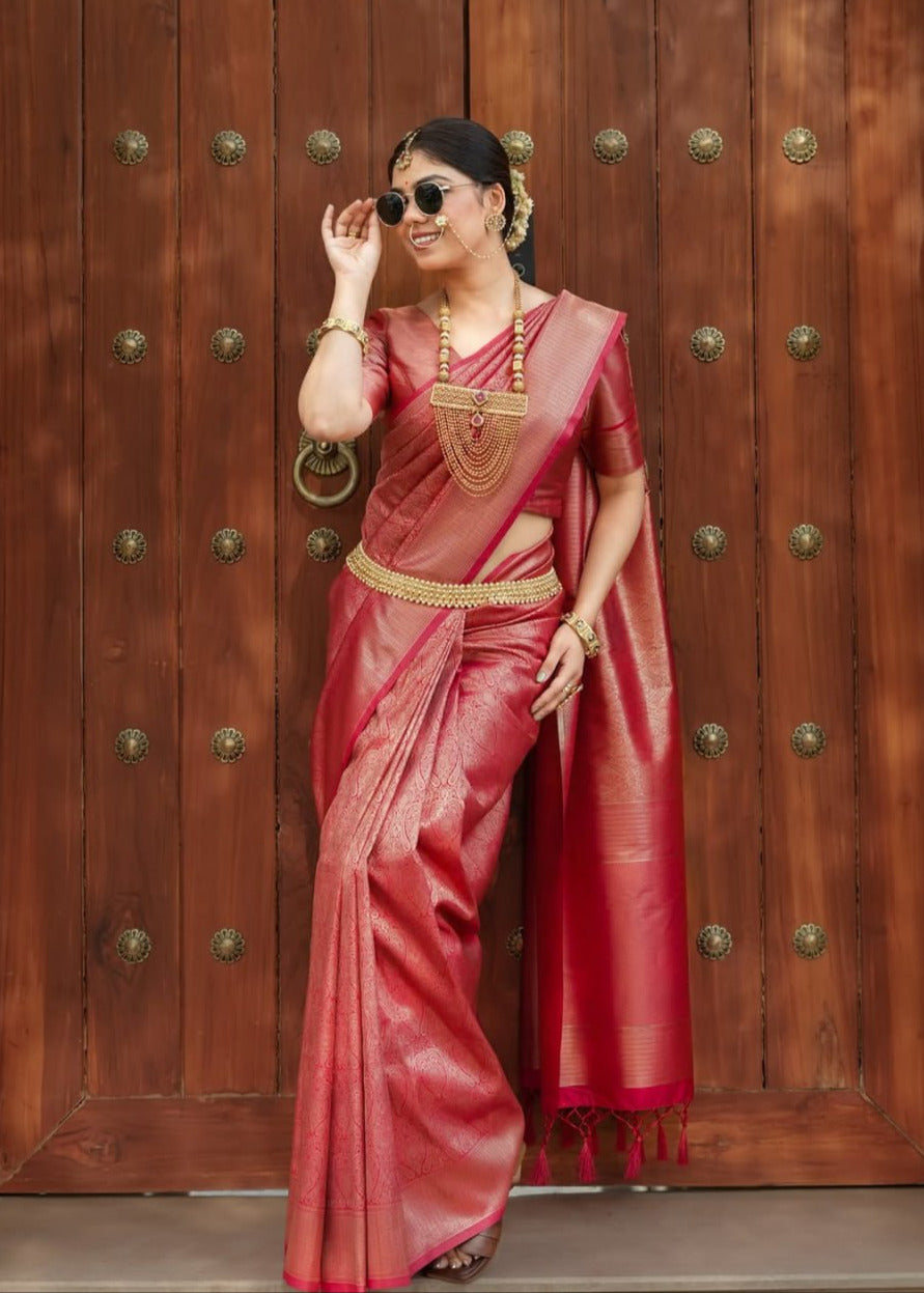 Banarasi Soft Silk Saree with rich traditional weave AY35022